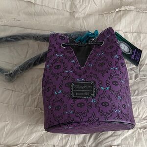Haunted Mansion Disney Parks Loungefly Glow in the Dark Bucket/Crossbody Bag NWT